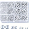 Gold & Silver Round Bead Assortment for DIY Jewelry Making