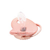 Crystal Crown Pacifier Clip Set with Silicone Nipple