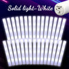 A set of white LED light bars or glow sticks arranged in a fan shape.
