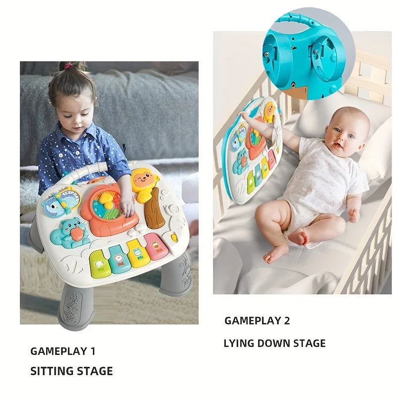 Baby Interactive Learning Table with Animal Sounds & Piano Keys