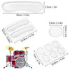 Silicone drum dampening pads in various sizes and shapes for tone control