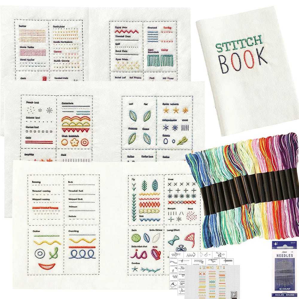 Hand Embroidery Stitches Guide Book for Beginners