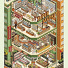 3D House Scene Stickers for Scrapbooking and DIY Crafts