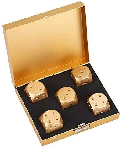 Premium Aluminum Alloy Dice Set with Storage Box