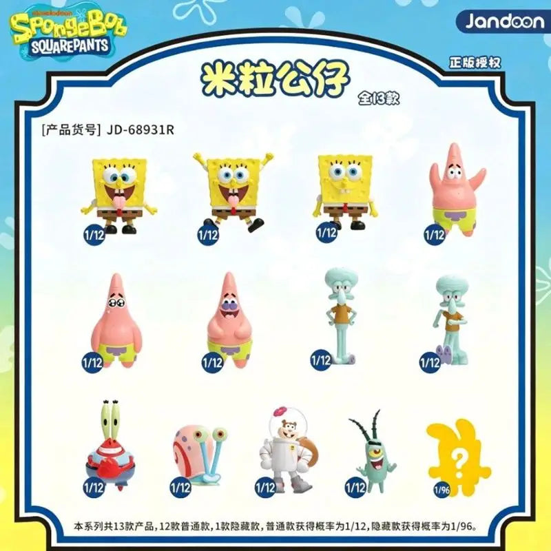 SpongeBob SquarePants Happy Bikini Bottom Journey Mini Bean Collectible Figurine