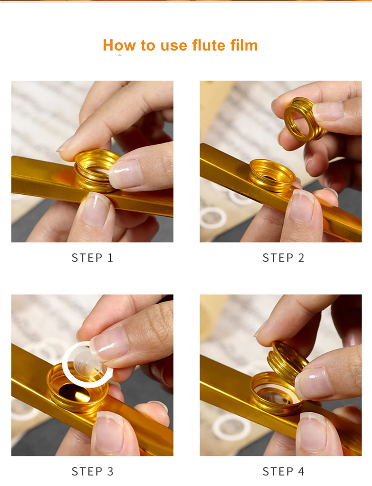 Silver Aluminum Kazoo with Vibrating Membrane