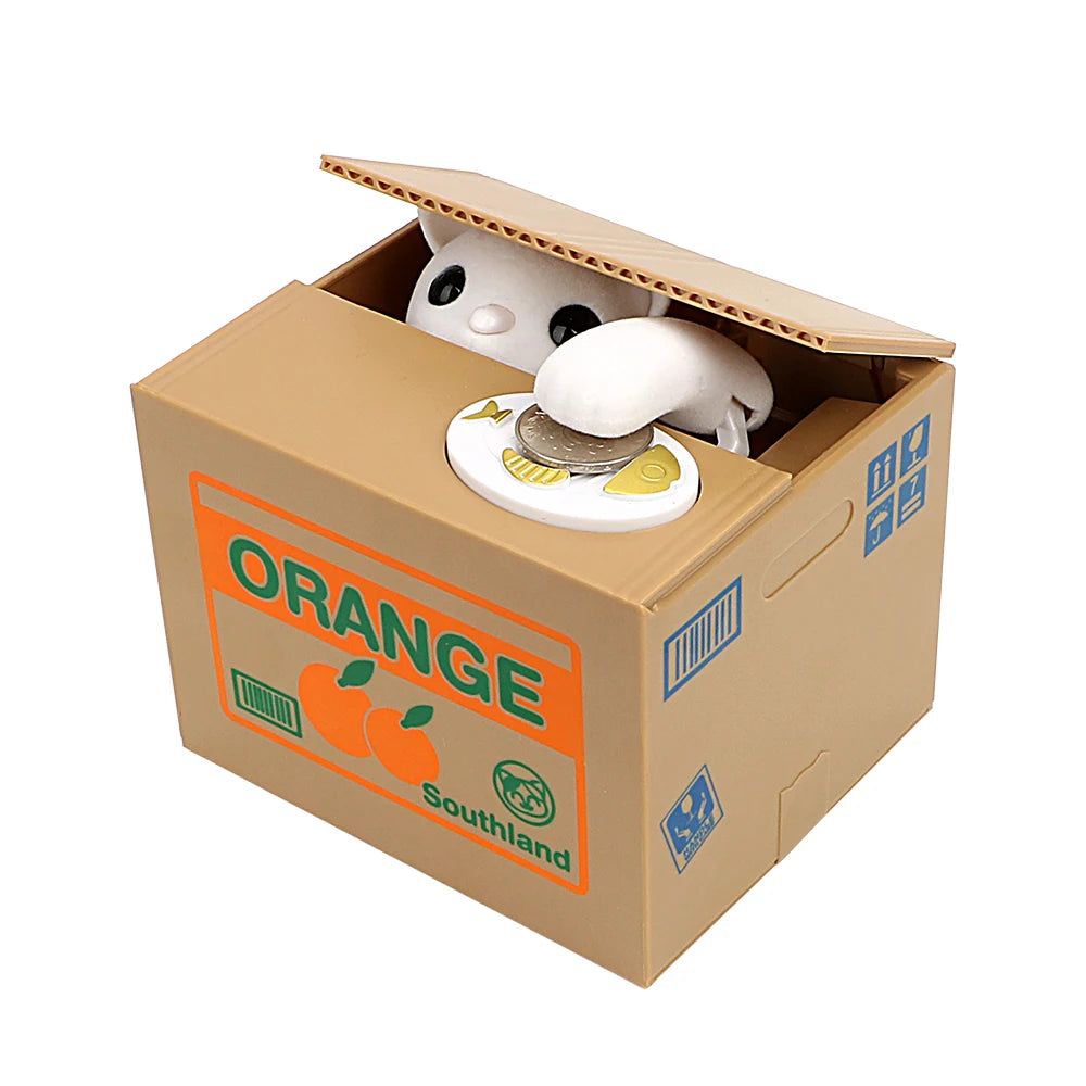 Interactive Panda & Cat Coin Bank – Automatic Money Saving Box