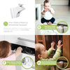 Magnetic cabinet and drawer safety locks protecting children from household hazards