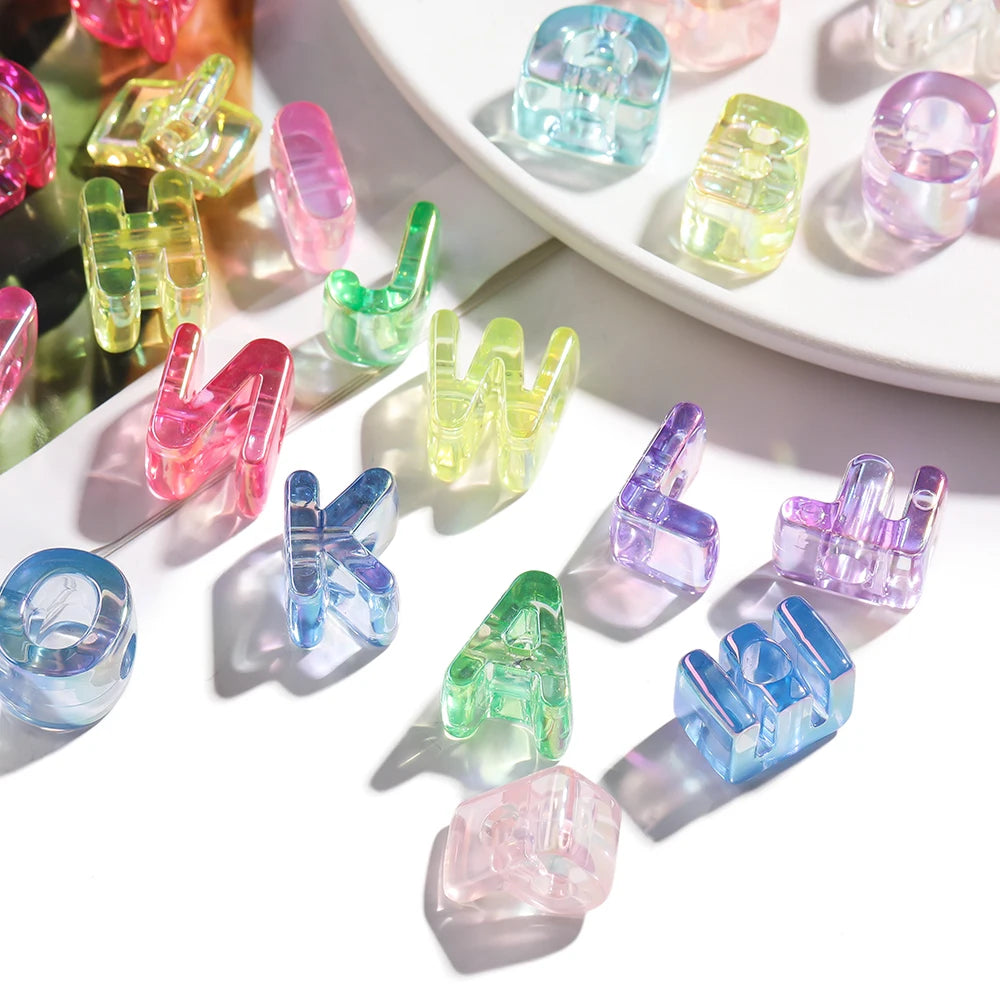 Acrylic Alphabet Beads for Jewelry Making – DIY Craft Kit