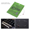 A packet of Ortho Guitar Strings TX-2 bronze acoustic guitar replacement strings for a guitar.