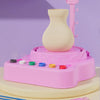 Electric Pottery Wheel with Detachable ABS Basin for Clay Crafting