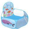 Foldable Kids Ball Pit with Basketball Hoop