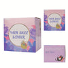 A pink box set featuring a yarn ball winder with a woven basket design and a cat illustration.