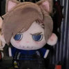 A plush doll set featuring characters Leon and Ashley from Resident Evil 9