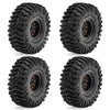 Brass Beadlock Wheel & Tire Set for 1/24 & 1/18 RC Crawlers
