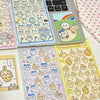 A collection of cute 3D jelly stickers featuring various cats and animals for crafting projects