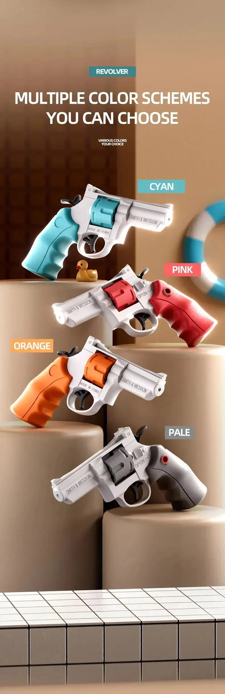 Compact Repeating Water Gun for Summer Play