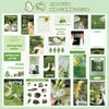 A variety pack of 50 nature and seasonal scenery stickers featuring spring themes like flowers, leaves, and greenery.