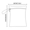 2-Pack Waterproof Wet/Dry Bags for Diapers & Baby Essentials