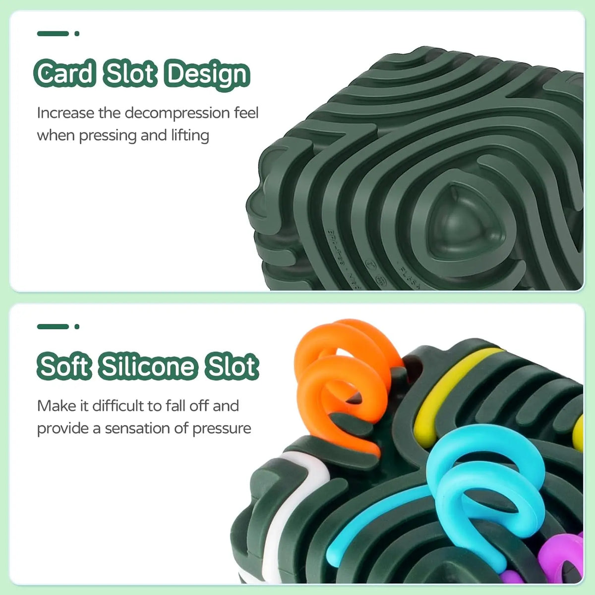 Silicone Sensory Fidget Cube for Stress Relief and Focus