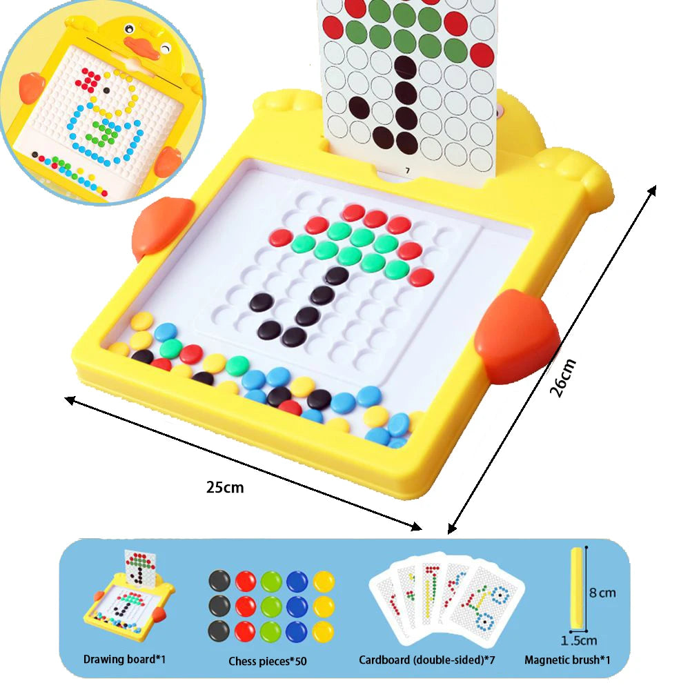 Magnetic Drawing Board for Kids – Reusable Doodle Pad with Chunky Pen