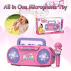 Kids Karaoke Machine with Microphone and Light Effects