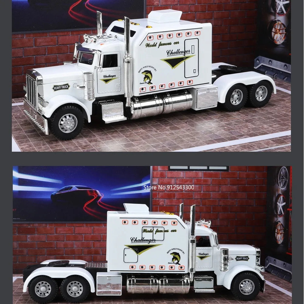 Realistic Die-Cast Peterbilt 389 Truck with Sound & Light