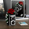 Retro SLR Camera Building Block Set with Floral Accent