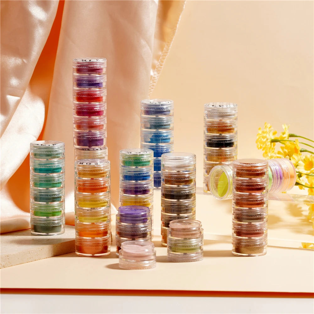 Pearlescent Epoxy Resin Pigment Powder Set (6 Colors)