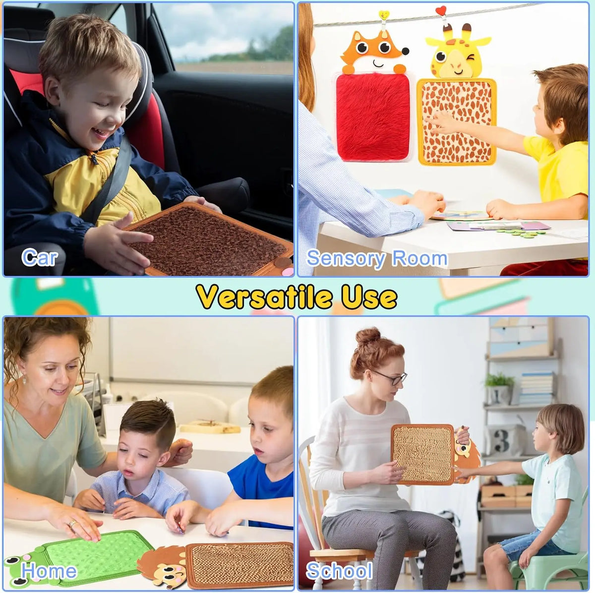 Montessori Sensory Busy Board for Toddlers – Fine Motor Skills & Life Learning Toy