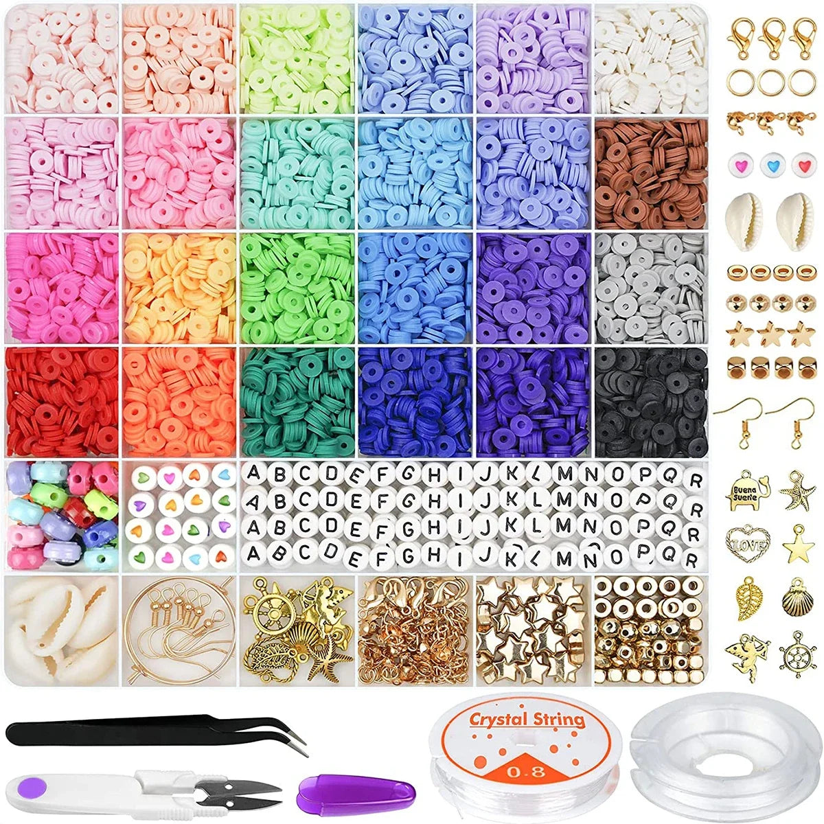 Polymer Clay Beads Assortment for DIY Jewelry Making