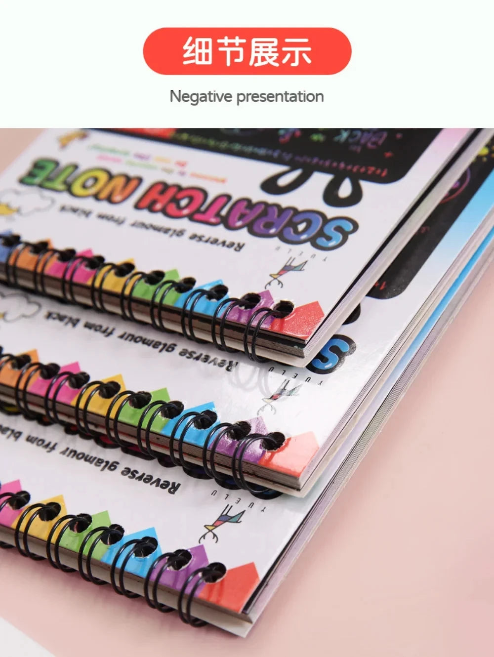 Rainbow Scratch Art Paper Set for Kids – DIY Graffiti & Drawing Activity Book