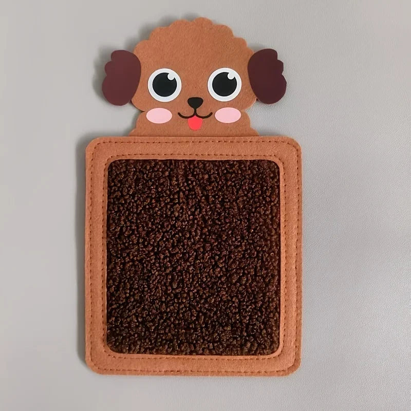 Animal-Themed Sensory Mat with 8 Textured Felt Touch Boards