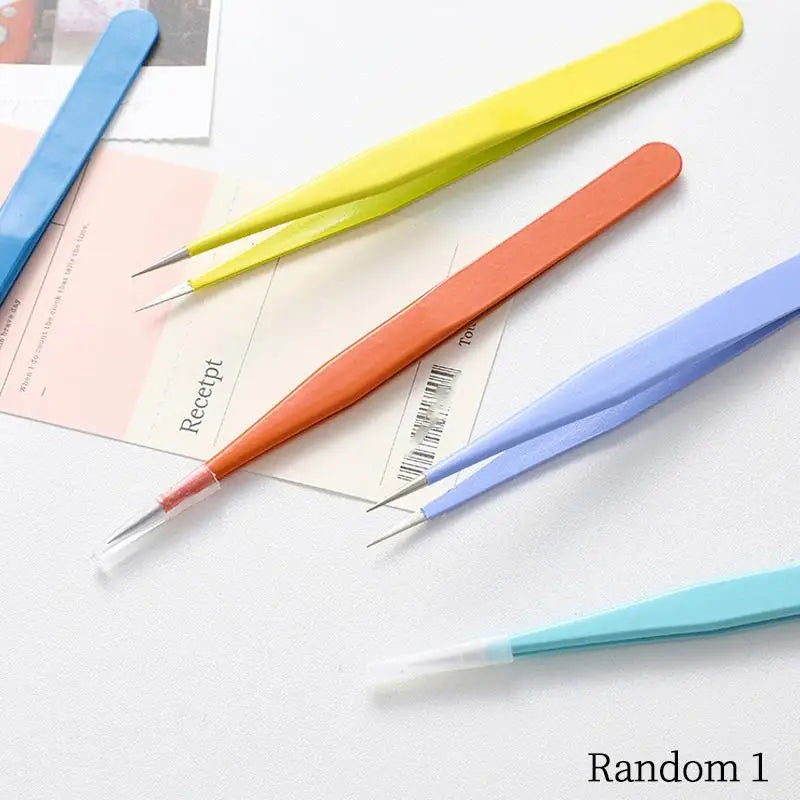 Precision Stainless Steel Tweezers for Crafting & Planners