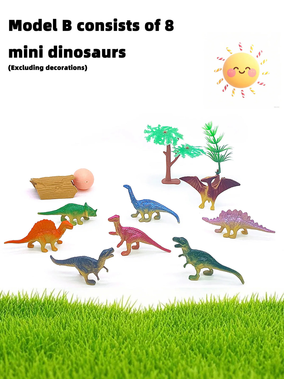 10-Piece Mini Dinosaur Figure Set for Kids and Collectors