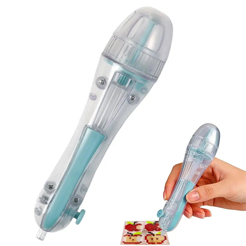 Pixel Bead Pen with Ergonomic Grip for DIY Crafts