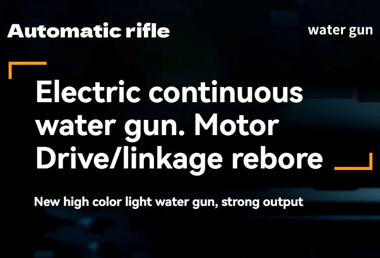 Electric Water Blaster with LED Lights for Outdoor Fun