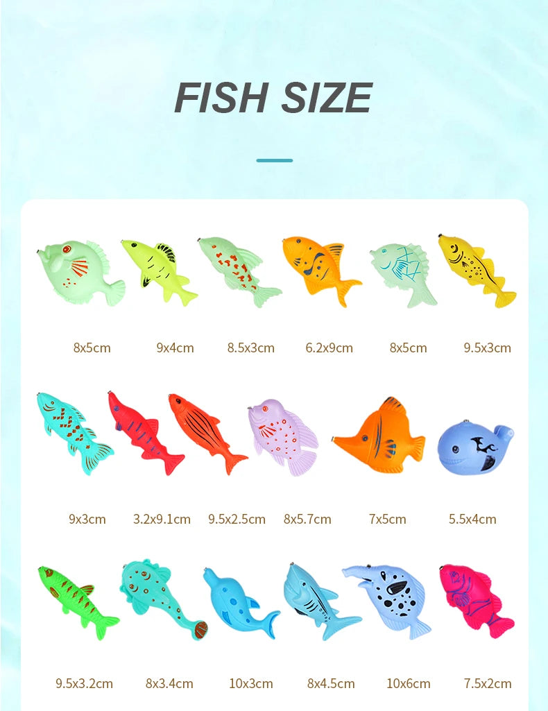 Magnetic Fishing Game with Inflatable Pool