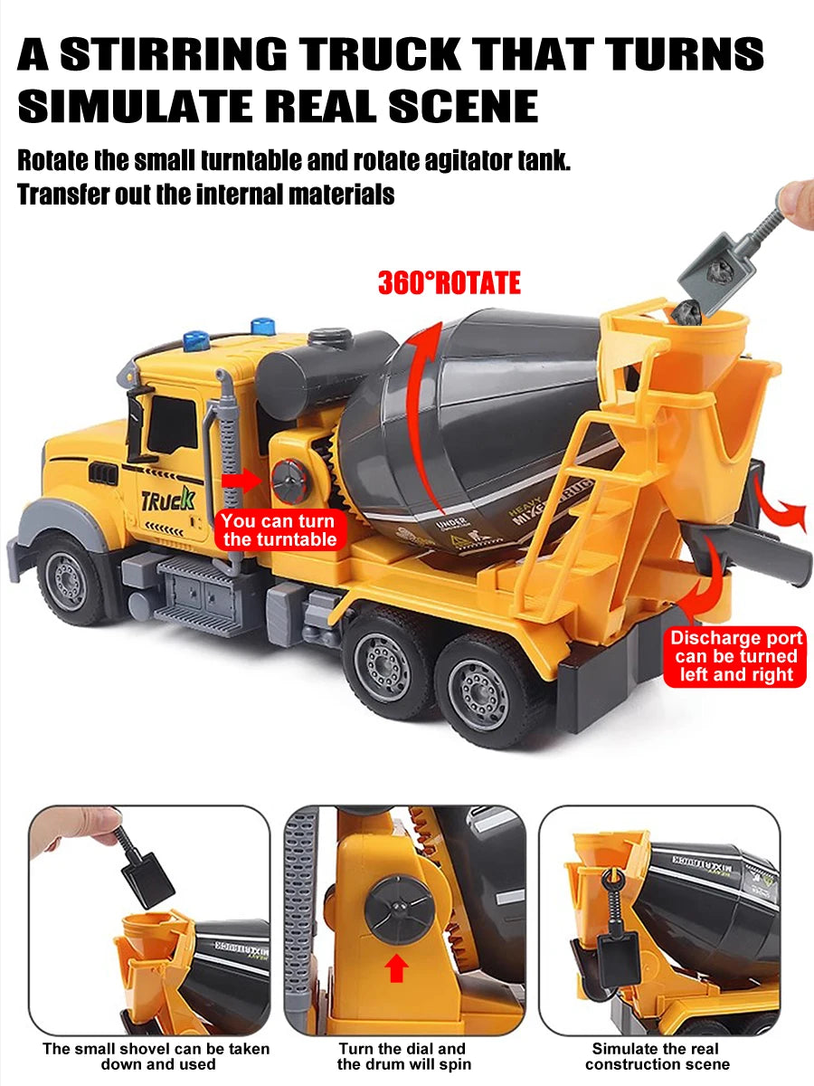 2.4G Remote Control Dump Truck with Lights and Sounds