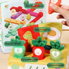A sensory toy box featuring various activities like counterpart animal, pattern cognition, shape recognition, corresponding c