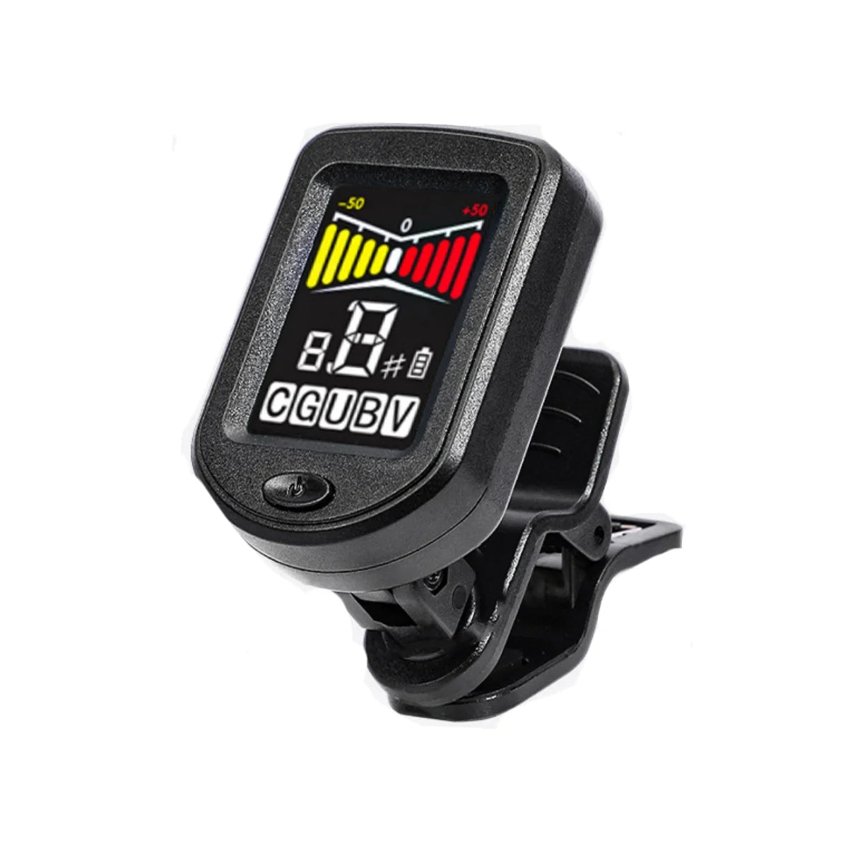Clip-On Tuner for Guitar, Bass, Ukulele & Violin