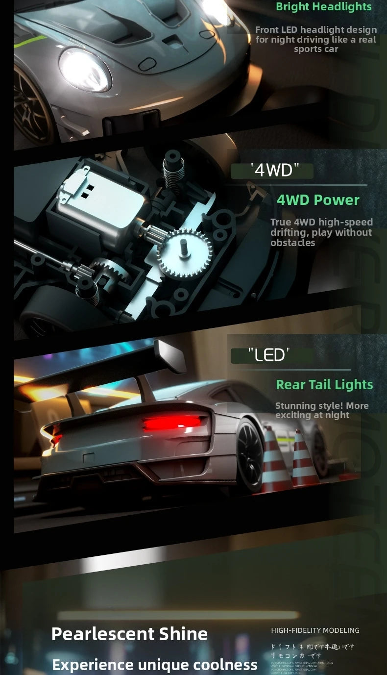 1:24 Scale RC Drift Car – High-Speed Remote Control Sports Car