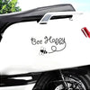 Bee Happy Vinyl Decal Sticker (2-Pack)