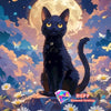 Starry Sky Cat 5D Diamond Painting Kit