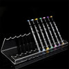 Clear Acrylic Pen Display Holder with Brush Storage