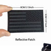 Reflective American Flag Tactical Patch with Glow-in-the-Dark Detail