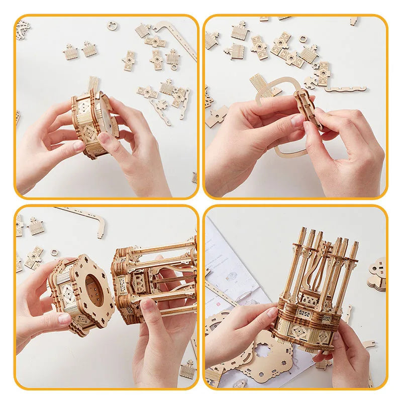 Wooden Ferris Wheel 3D Puzzle – DIY Model Kit for Home Décor