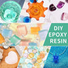 A collection of 24 alcohol ink pigments in various colors displayed for epoxy resin and jewelry making projects.