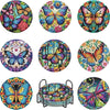 Ocean Series Diamond Art Coaster Kit with Stand – DIY Craft Set for Adults & Beginners