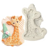 A silicone baking mold shaped like a baby elephant for cookies and cupcakes